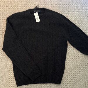 Brooks Brothers Men's Dark Gray Crewneck Sweater